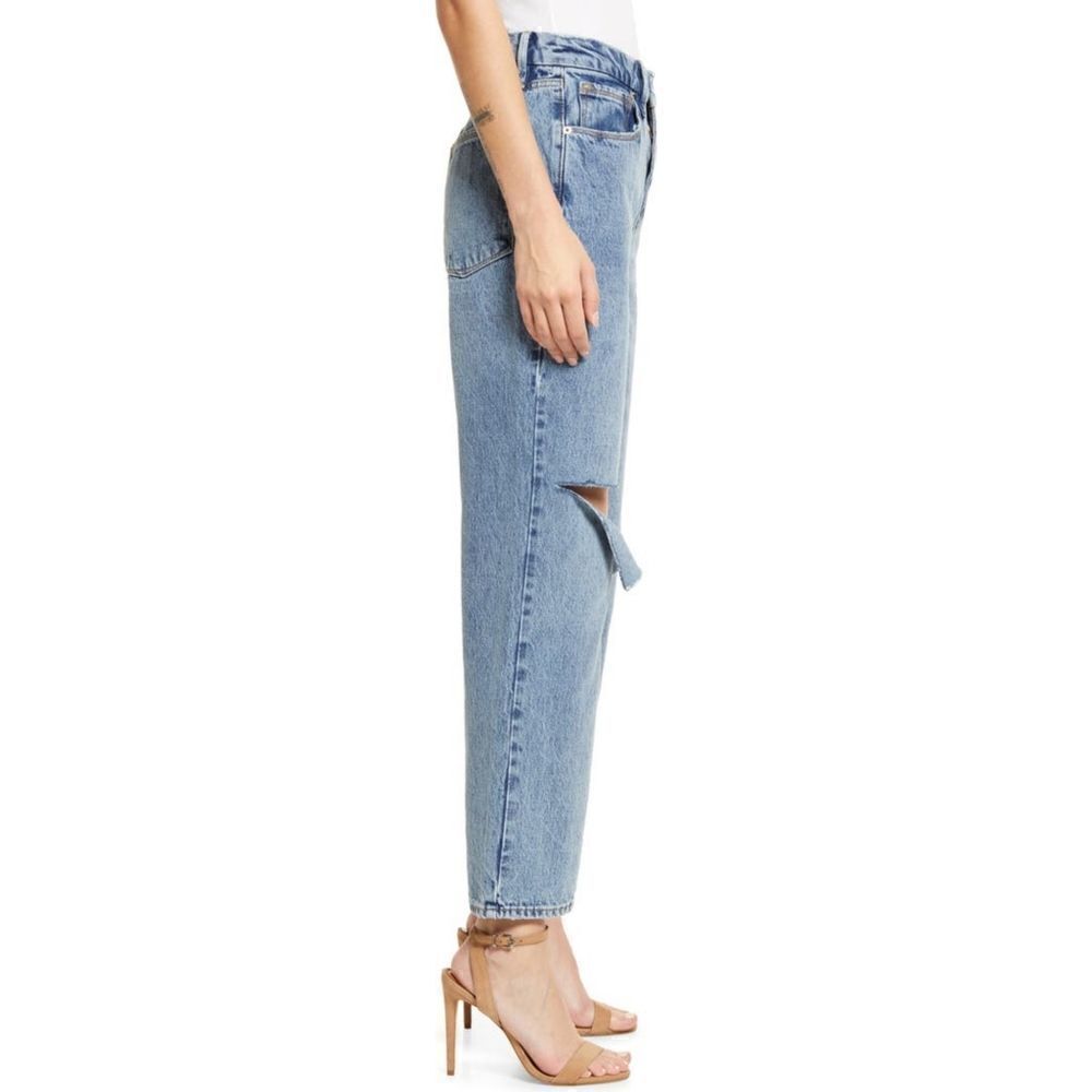 Good American 6, 10, 14, 18 Good 90s Duster High Rise Straight Leg Jeans Blue950 - Picture 4 of 16